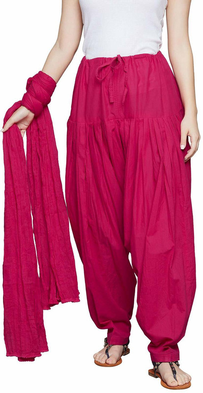 rizanas apperals Cotton Solid Salwar and Dupatta Material(Unstitched)