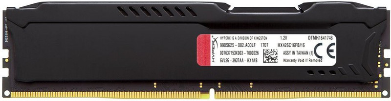 Kingston PC4-21300 Desktop PC RAM DDR4 16 GB (Dual Channel) PC (Hyper X HX426C16FB/16 , DDR4-2666 CL16 288-Pin DIMM)
