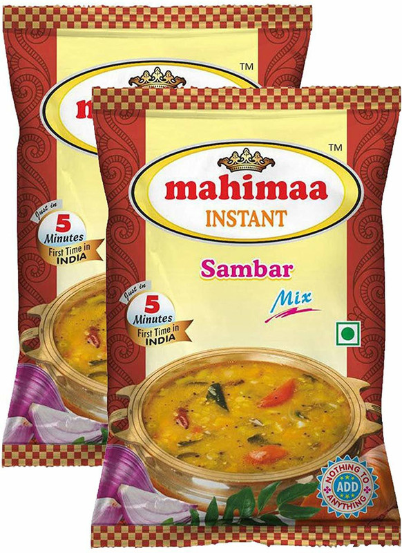 mahimaa instant 2-Combo Sambar Mix 50 g(Pack of 2)