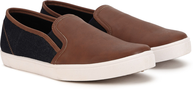 Bata Jacob Slip On Sneakers For Men(Tan, Navy)