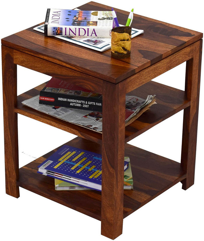 Buy Flipkart Perfect Homes Sheesham Wood Solid Wood End Table(Finish Color Natural Teak