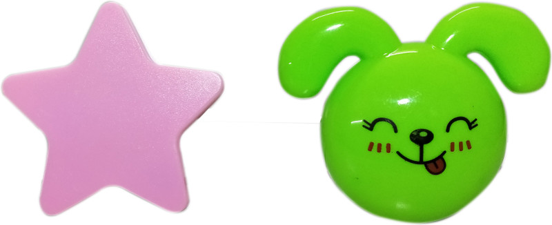 powerzoom PACK OF 2 STAR AND PUPPY LED NIGHT LIGHT Night Lamp(10 cm, White)