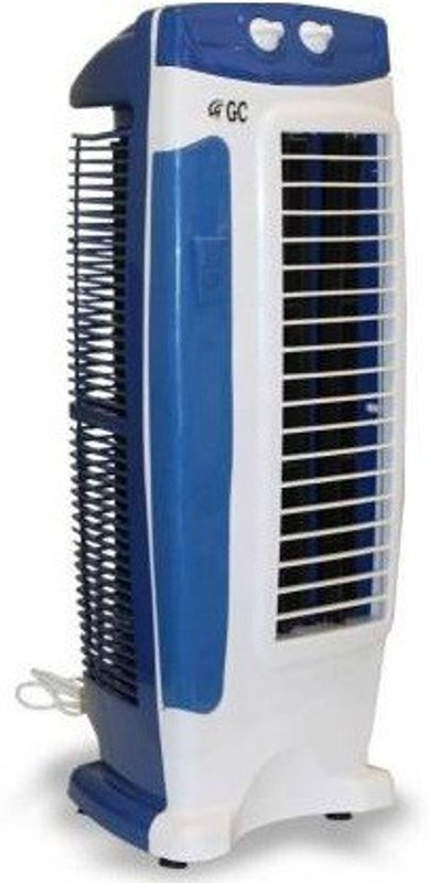Akshat Cool Breeze Tower Fan with 25 Feet Air Tower Air Cooler(Blue, White, 0 Litres)