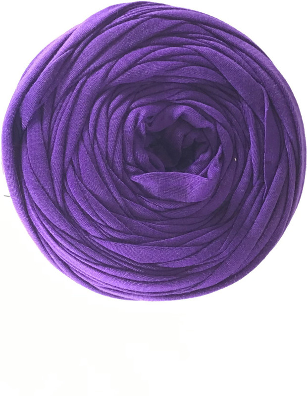 crochela Violet Cotton-Polyester T-Shirt Yarn for Crochet/Knitting