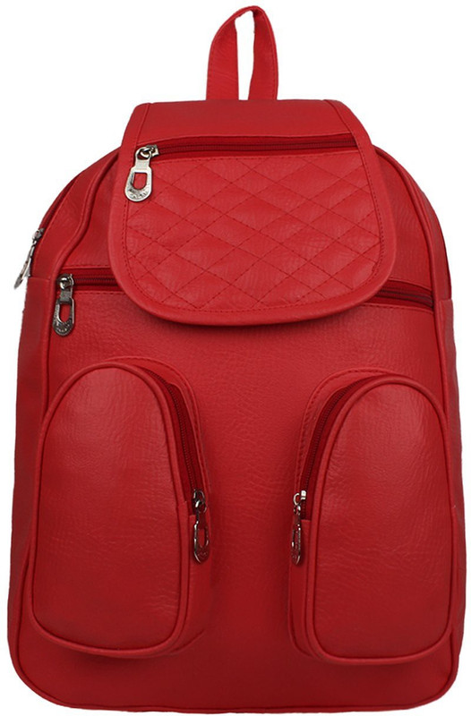 zaxcer Student Shoulder Backpack for Women & Girls Bag (Red) 5 L Backpack(Red)