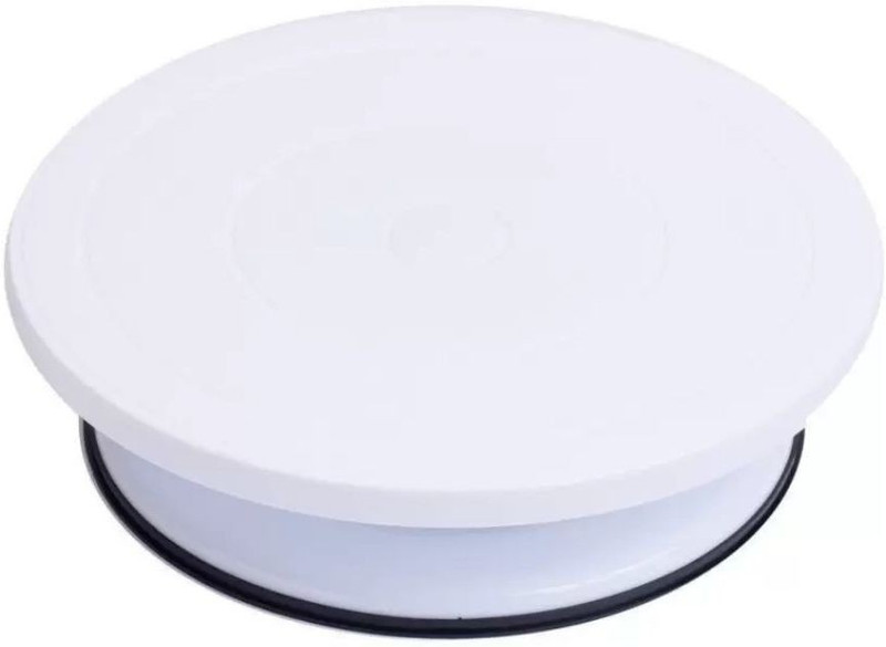 liveonshop riginal CAKE STAND TABLE with Cake Decorating Revolving Plastic Cake Server(Multicolor, Pack of 1)