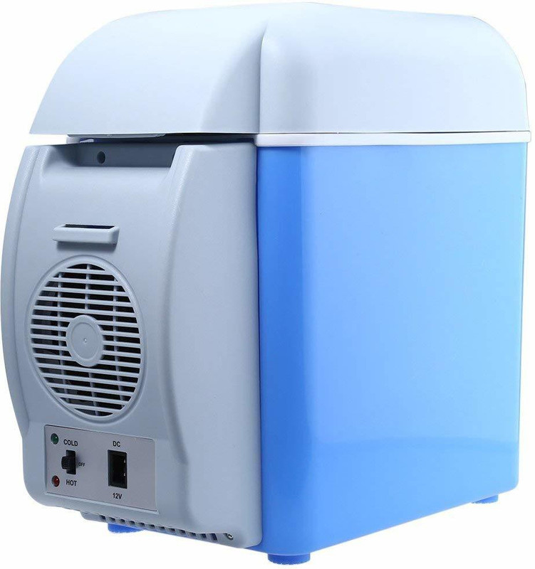 kzmart KZmart008 Auto Car Mini Fridge Travel Refrigerator Quality ABS Multi-Function Home Cooler Freezer Warmer 7.5 L Car Refrigerator(Multicolor)
