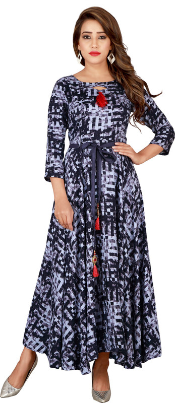 desire creation Flared/A-line Gown(Grey)