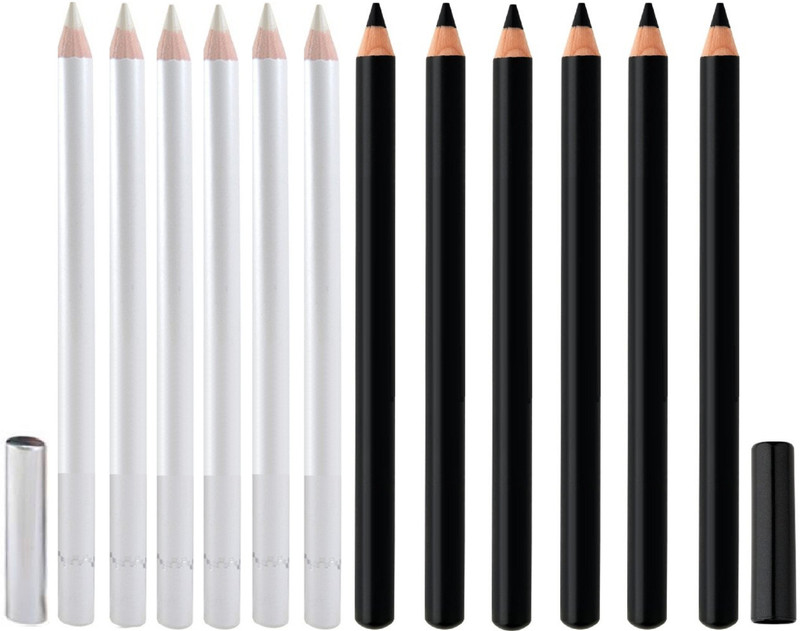 tanvi27 Eyeliner Pencil(WHITE, BLACK, 12 g)