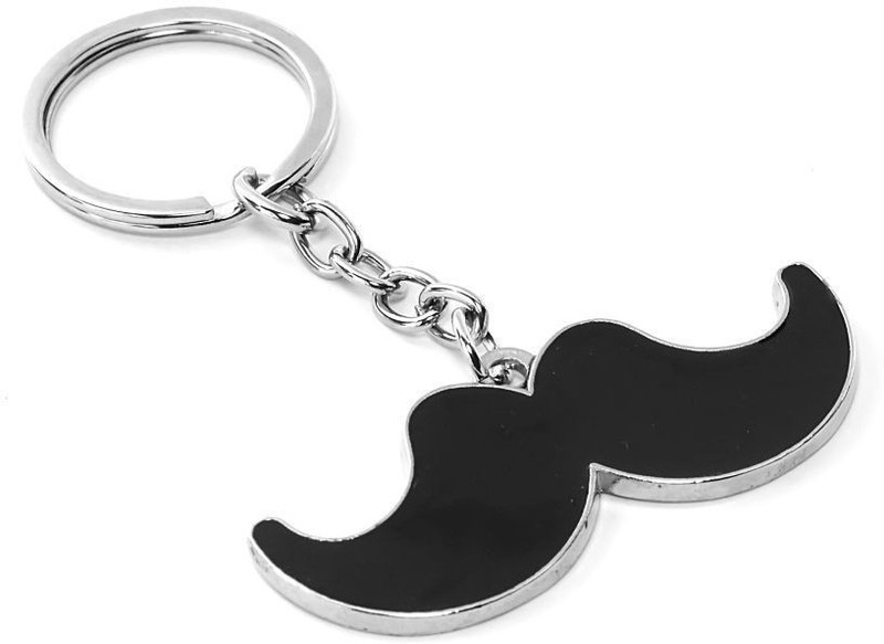 aufers Bajirao Style Mooch Design High Quality Metal Key Chain (Black) Key Chain