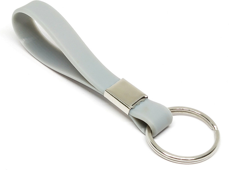 sahi pakde hain Grey silicone wristbands with keyc chain Key Chain