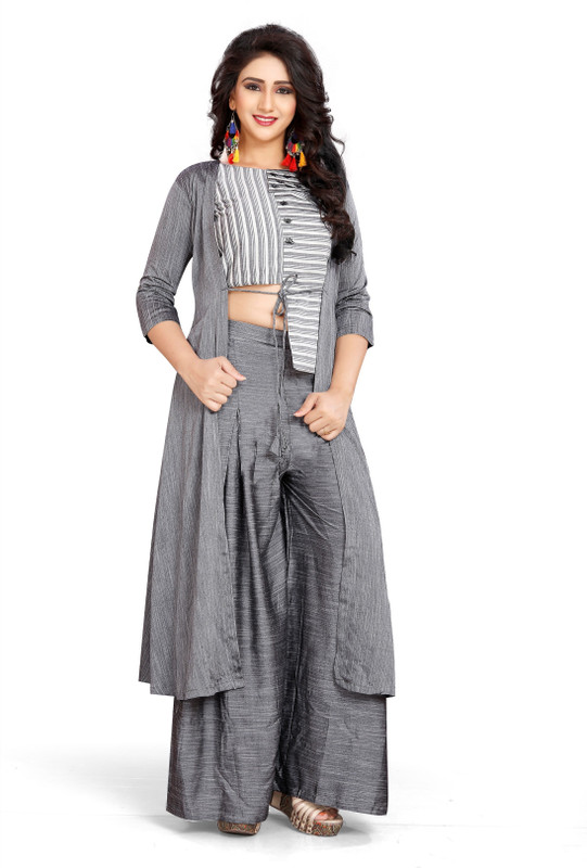 kalkikalki Women Ethnic Jacket, Kurta and Palazzo/Trouser Set
