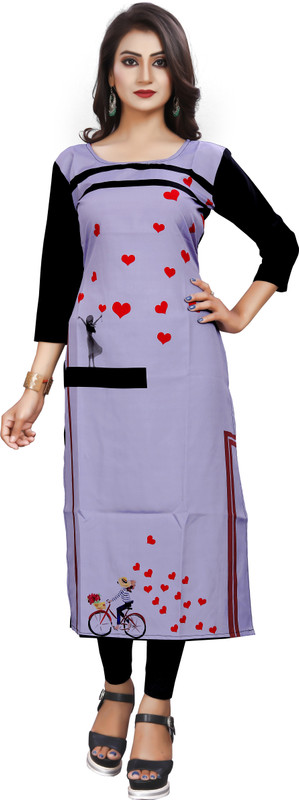 shivshakti creation Festive & Party Printed Women Kurti(Multicolor)