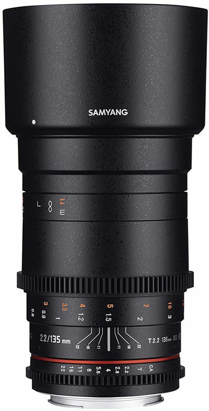 Samyang 135MM T2.2 VDSLR Lens for(Black, 135)