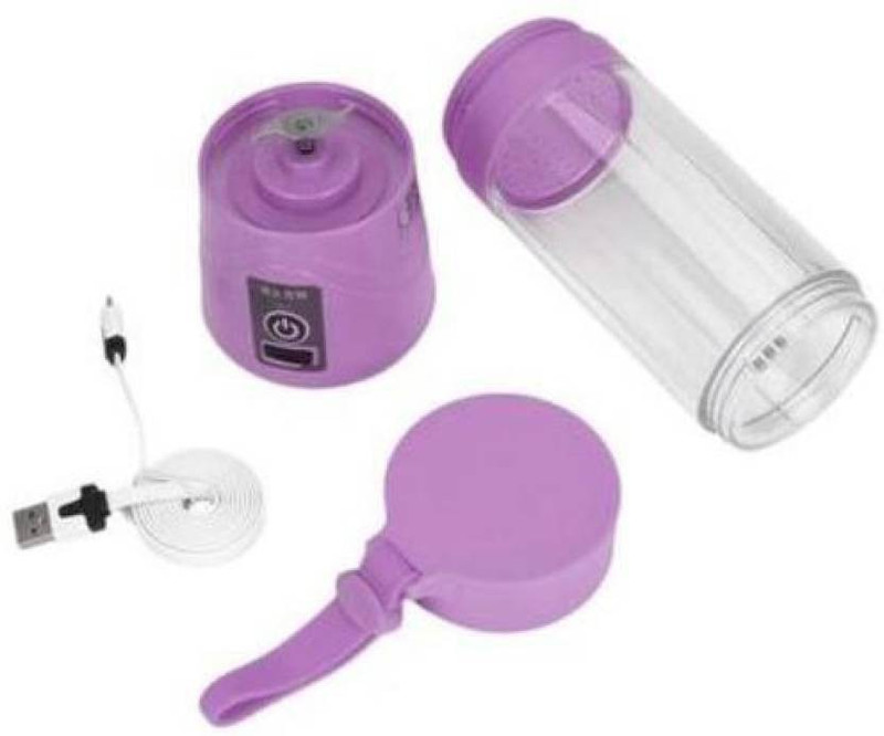 Hemiza Hz-01 USB Electric Blender Bottle 0 Juicer Mixer Grinder (Purple) 450 Juicer Mixer Grinder(Purple, 1 Jar)