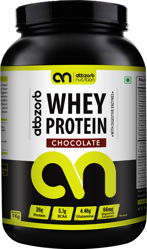 Abbzorb Nutrition Abbzorb Whey Protein Chocolate Whey Protein(1000 g, Chocolate)
