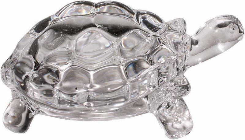 tedmei Tortoise transparent good luck Decorative Showpiece  -  7 cm(Glass)