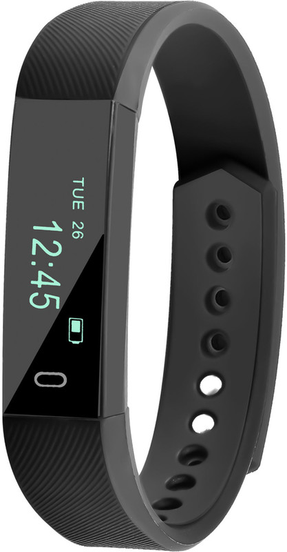 Ambrane AFB-29 Fitness Smart Band(Black Strap, Size : Free)