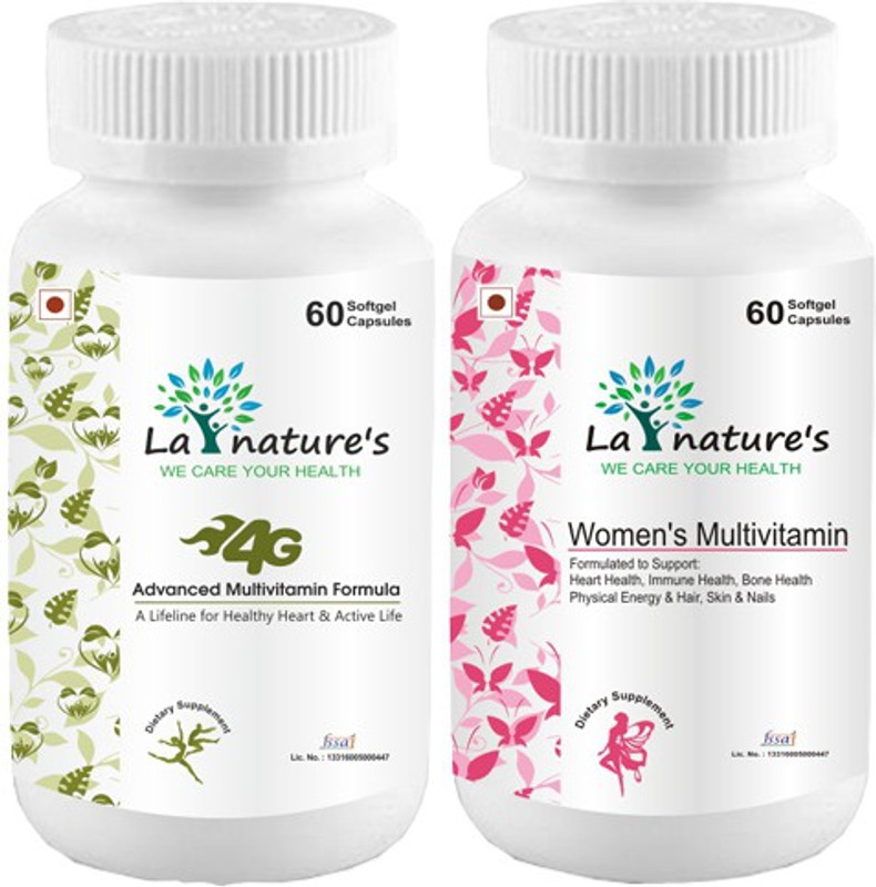 la natures 4G Advanced Multivitamin + Women's Multivitamin Capsule(120 Tablets)