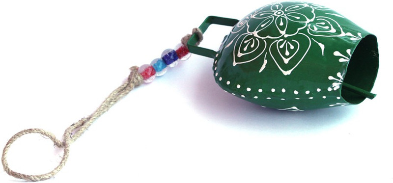 umar handicrafts uh2120013 Iron Windchime(13 inch, Green)