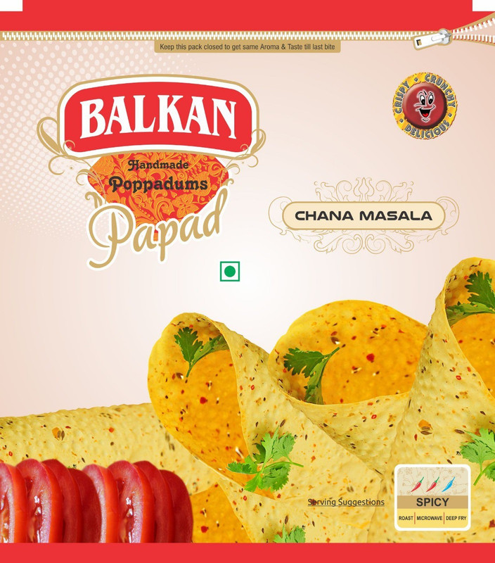 balkan CHANNA MASALA Masala Papad 400 g