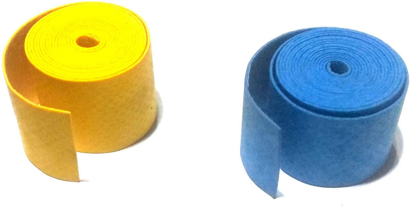 nawani Badminton Grip Sweat Absorption with Soft Feel Set of 2 Grips Foam(Multicolor, Pack of 2)