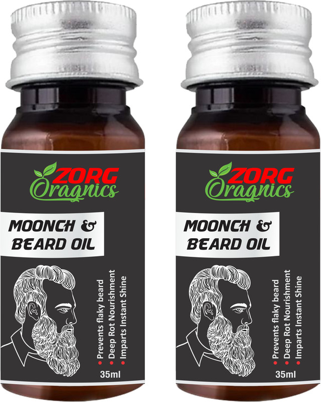 Zorg Organics Men's Beard Oil (Pack of 2) Hair Oil(70 ml)