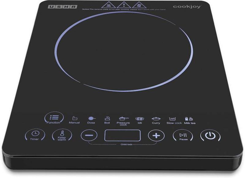 Usha 3820T INDUCTION COOKTOP TOUCH PANEL Induction Cooktop(Black, Touch Panel) Usha 3820T INDUCTION COOKTOP TOUCH PANEL Induction Cooktop(Black, Touch Panel)