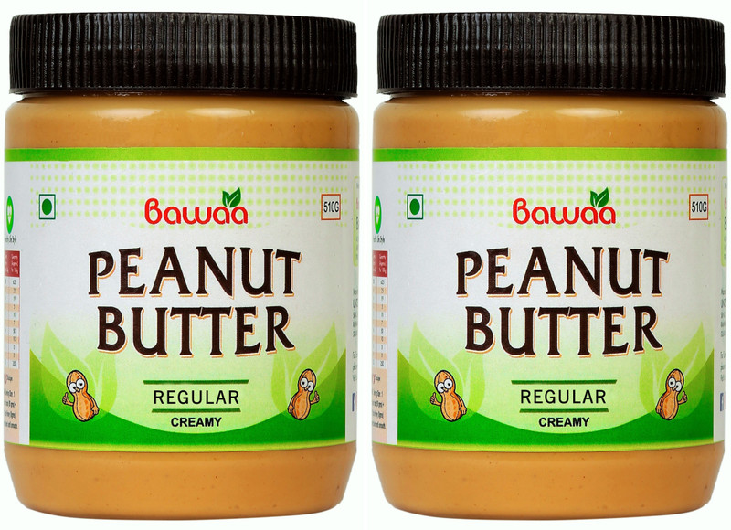 bawaa Regular Peanut Butter (Creamy ) ( Pack of 2 ) 1 kg(Pack of 2)
