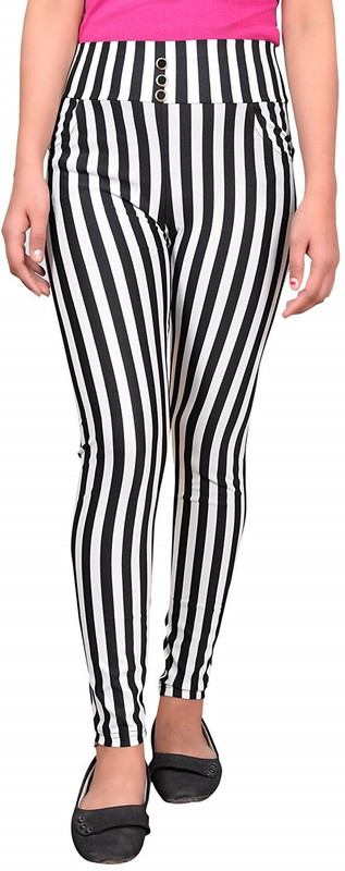 anzriyaa White Jegging(Houndstooth)
