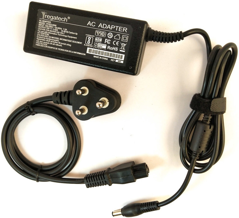 Regatech Charger PA3396E-1ACA, PA3396U, PA3396U-1ACA, PA-3396U-1ACA 19V 3.42A 65 W Adapter(Power Cord Included)