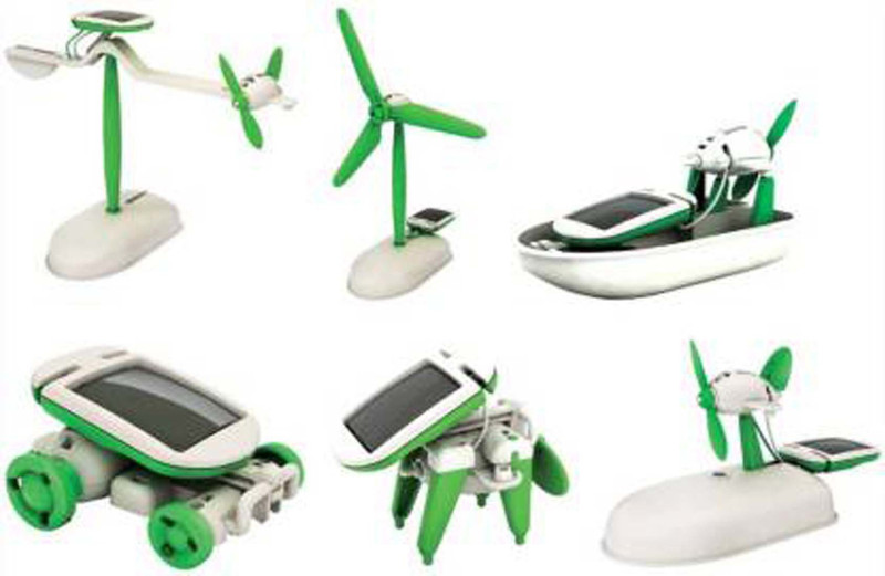 kanani Educational 6 In 1 Solar Power Energy Robot Toy Kit (Multicolor)(Multicolor)