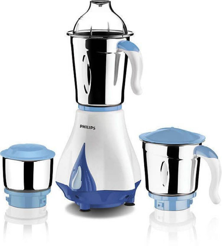 Philips HL 7511 WITH 550WATT MOTOR 550 Mixer Grinder(White, Blue, 3 Jars)