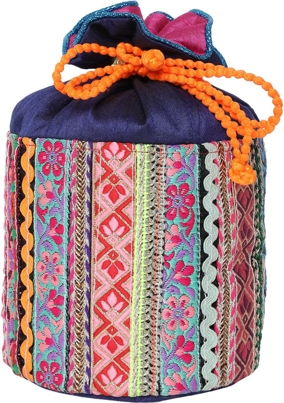 chui muii POTLI HANDBAG (LACE) Potli(Multicolor)