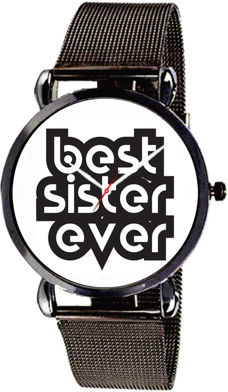 lagniappe LAG-SIS-04 Best Sister Ever Print Wrist Watch Beautiful Gift For Didi / Sister For Birthday , Marriage Wedding Anniversary, Rakhshabandhan Analog Watch  - For Girls