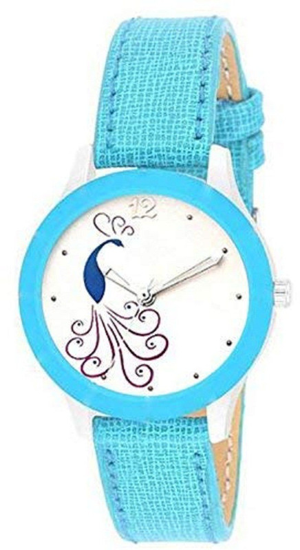 rolor Peacock Printed Dial Leather Strap Fancy Watch Analog Watch  - For Women