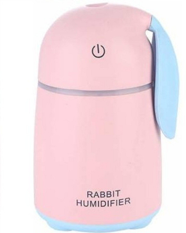 Paris Rabbit Shaped Air Freshener Humidifier With LED Night Light For Car, (Multicolor) Portable Room Air Purifier(Multicolor)