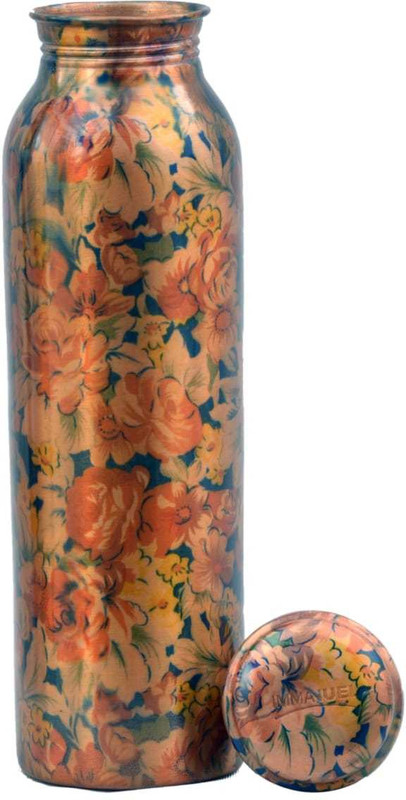 immanuel Immanuel_leakproof_Printed_Copper_Bottle 950 ml Bottle(Pack of 1, Copper)