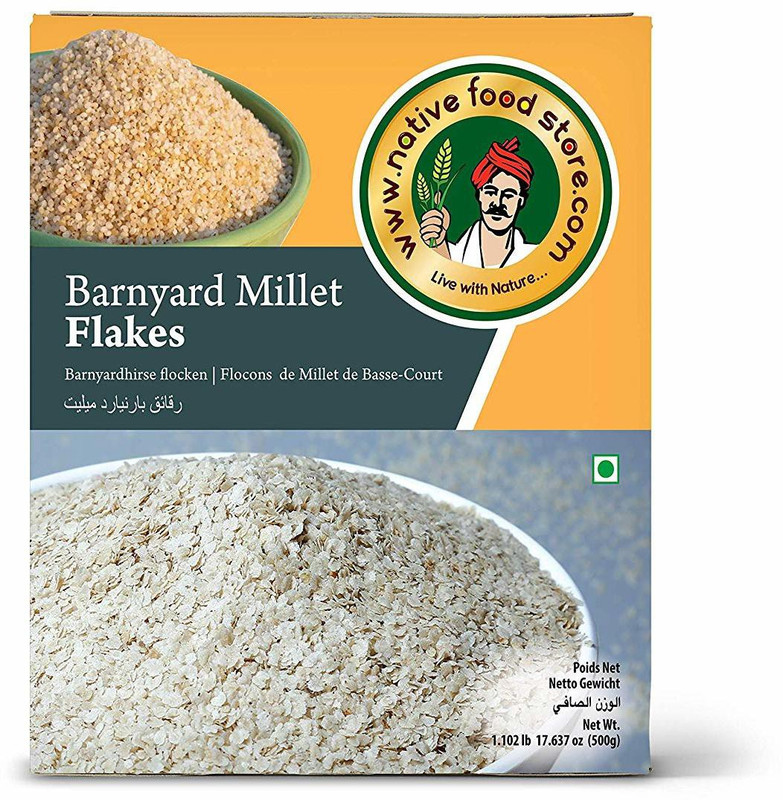 nativefoodstore Kuthiraivali Millet Flakes - 500 GMS(500 g, Box)