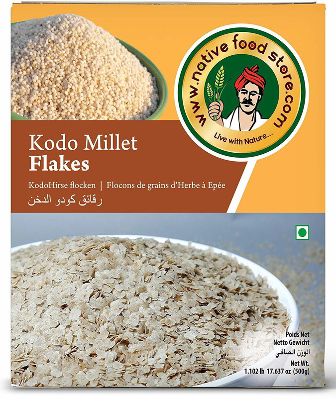 nativefoodstore Kodo Millet Flakes - 500 GMS(500 g, Box)