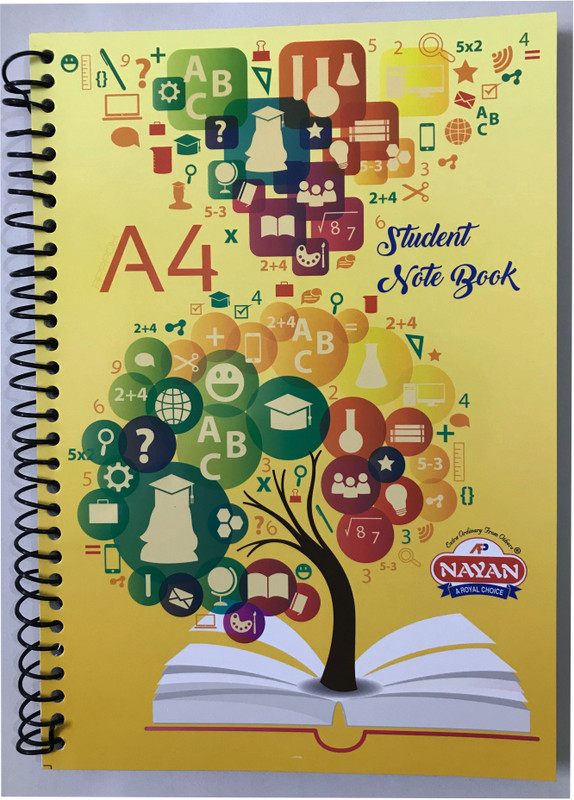 nayan A4 Notebook(Student Notebook, Multicolor, Pack of 5)