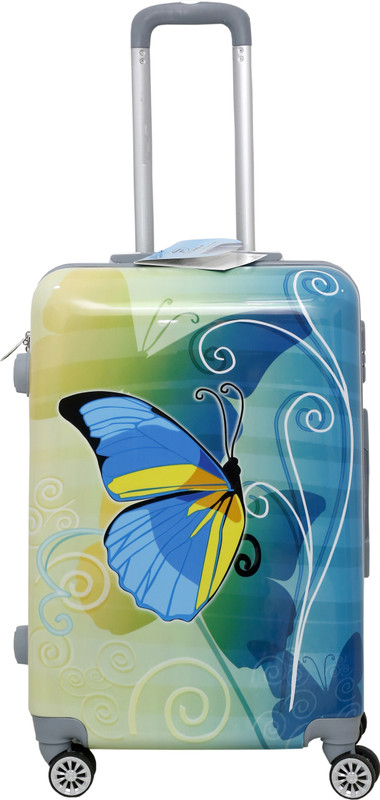 hayat tourister BL- 018 Blue Butterfly Check-in Luggage - 24 inch(Blue)