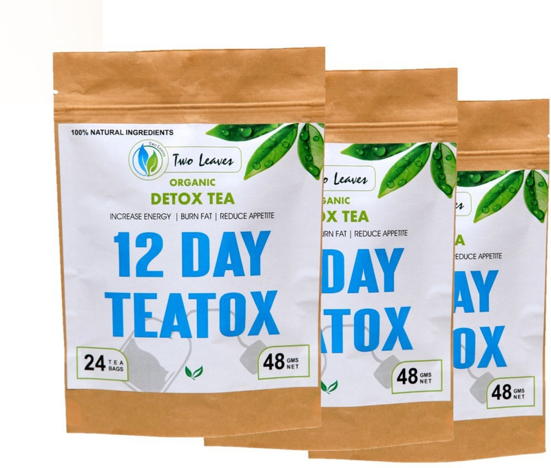 two leaves herbal combo Lemon Grass, Garcinia, Mint Herbal Tea Bags Pouch(24 Bags)