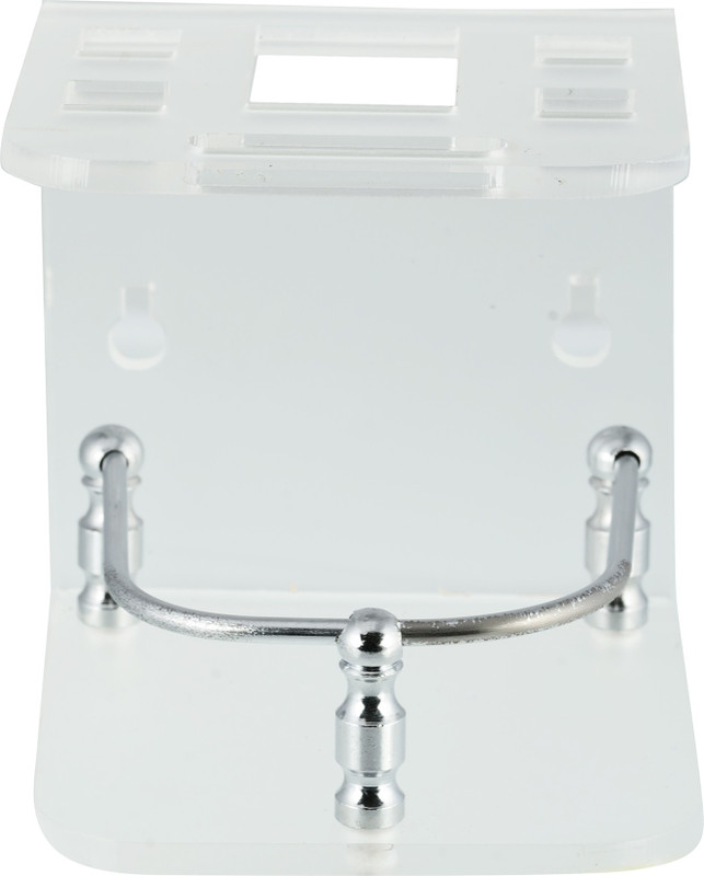 stimulus STIMULUS TOOTH BRUSH HOLDER WITH MATT CLEAR COLOUR AND SS REALING Acrylic Toothbrush Holder(Clear, Wall Mount)