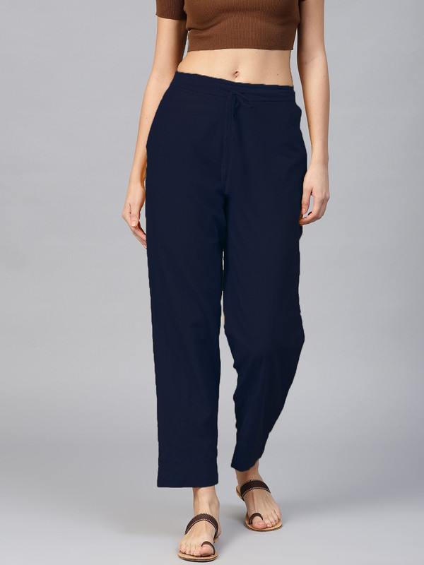 styleit Regular Fit Women Dark Blue Trousers