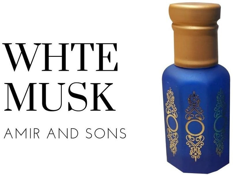Amir and Sons WHITE MUSK ATTAR 12ML FANCY BOTTLE NON ALCOHOLIC LONG LASTING Floral Attar(Musk Arabia)