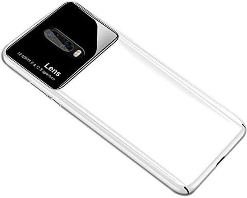 ferry cherry Back Cover for Camera Protection Mirror Finish Back Case Cover for Oneplus 6T(White)