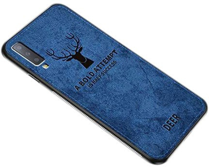 ferry cherry Back Cover for Deer Series - Anti Slip Soft Fabric with Camera Protective Back Cover for Samsung Galaxy M30(DeerCase SamM30 Blue)