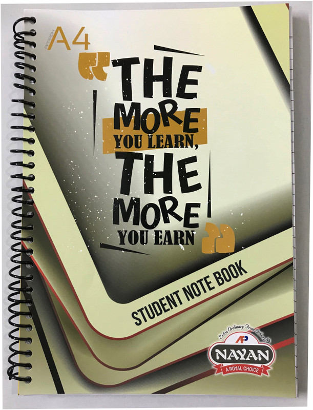 nayan A4 Notebook(Student Notebook, Multicolor)