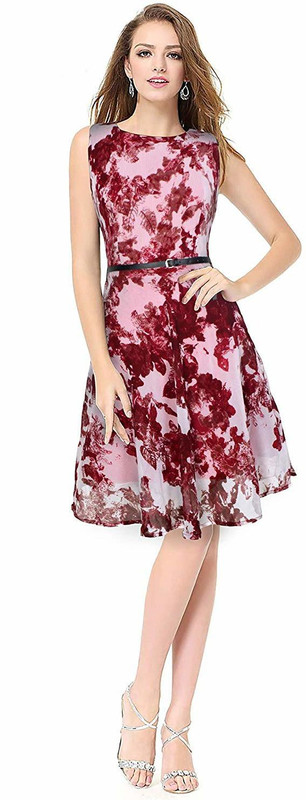 desire creation Women Skater Brown Dress